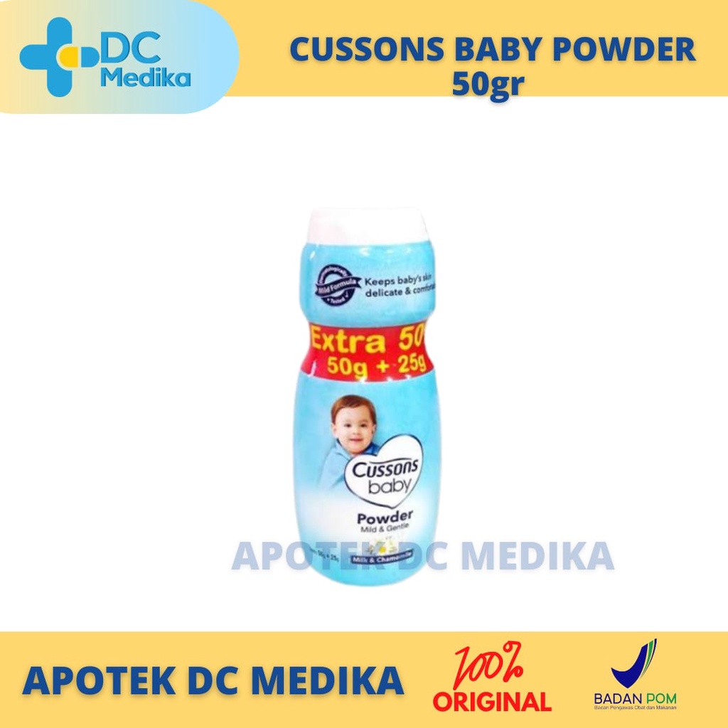 CUSSONS BABY POWDER MILD &amp; GENTLE 50 gr