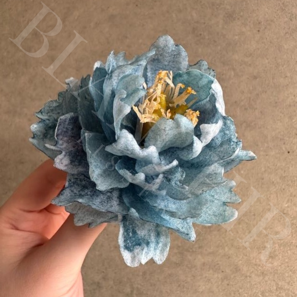

wafer paper flower | wafer paper Peony blue | edible flower | bunga wafer paper | bunga kertas | dekorasi kue | peony navy | peony biru | bunga untuk dekor kue | bunga untuk hias kue