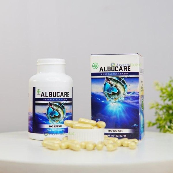 Albucare Original 100 Kapsul Ekstrak Ikan Gabus Kutuk Asli BPOM