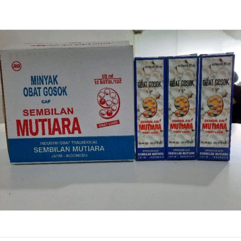 minyak obat gosok sembilan mutiara / MOG 9 Mutiara 50ml