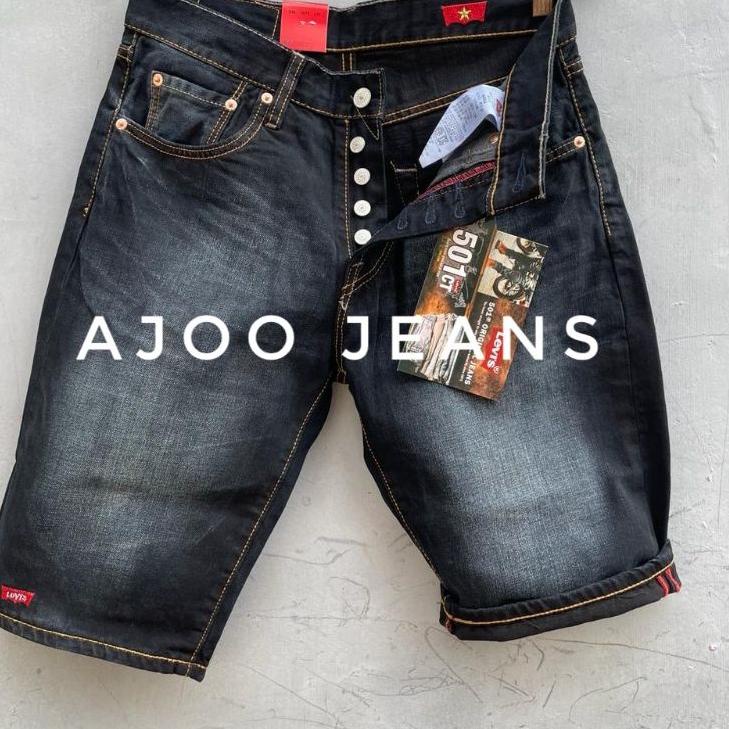 ➫ Celana Pendek Import Pria 501 Fashion Logo Made In Vietnam 🇻🇳 Terbaru Dan Terlaris ✤