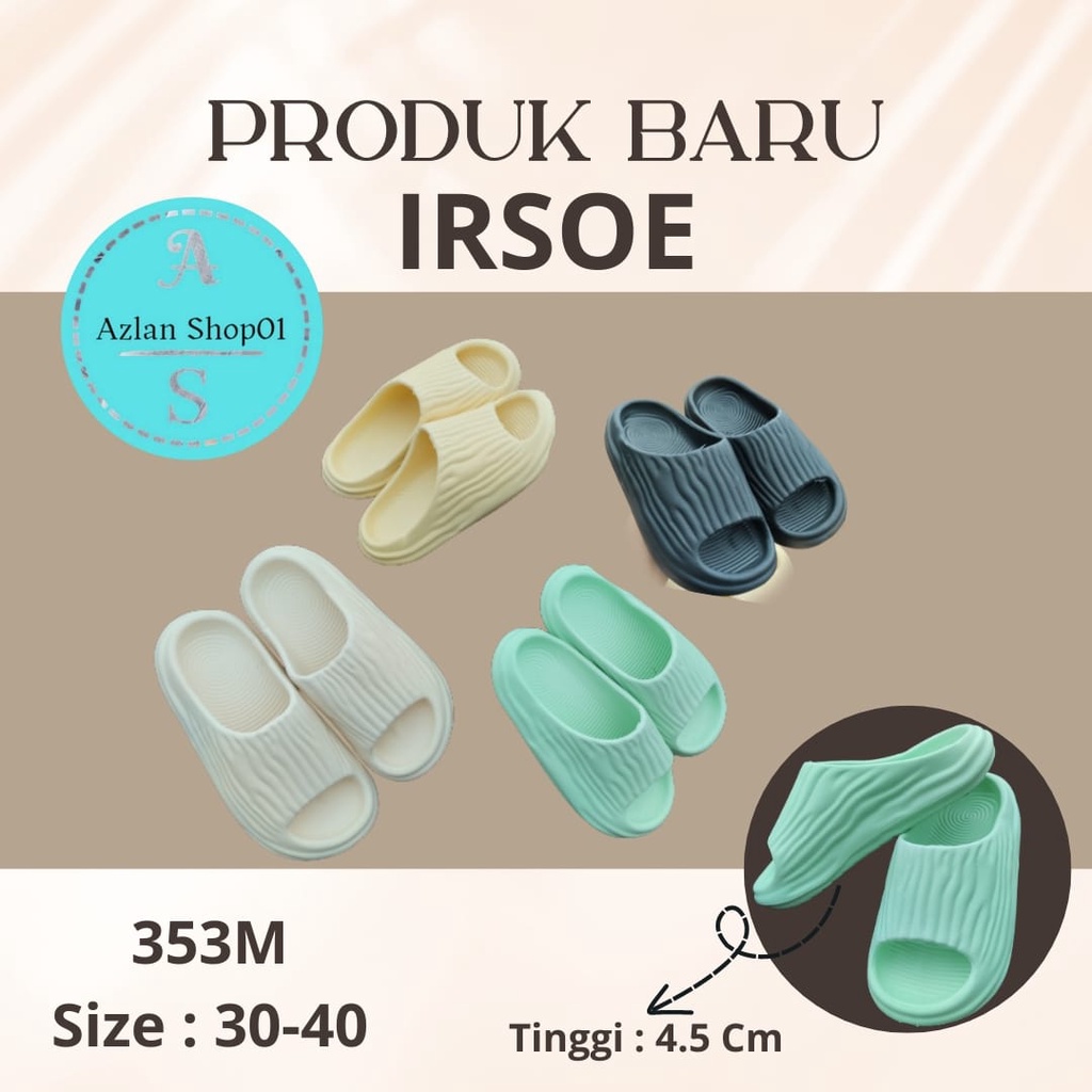 Sendal Wanita  Slide Irsoe sandal Selop Anti Slip 353 size 30-40