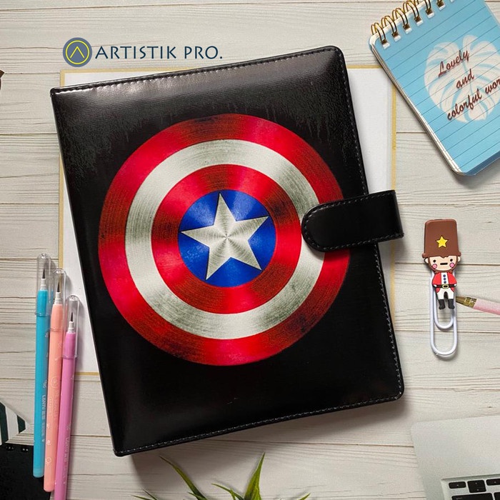 

Binder Printing Motip Captain America Black A5/20Ring, B5/26Ring Star Seller