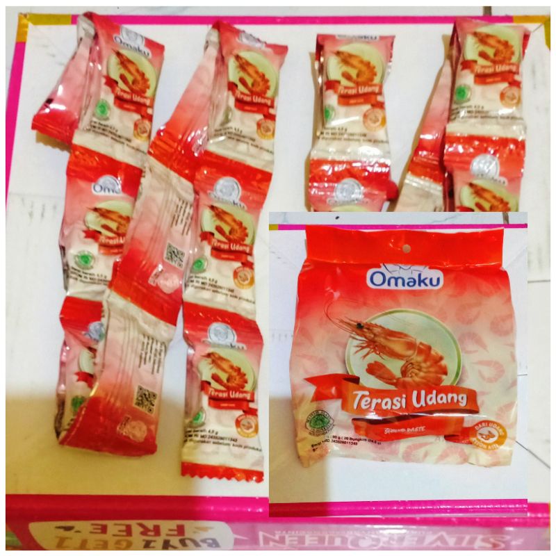 

Omaku Terasi udang 20 Bks x @4,5 g