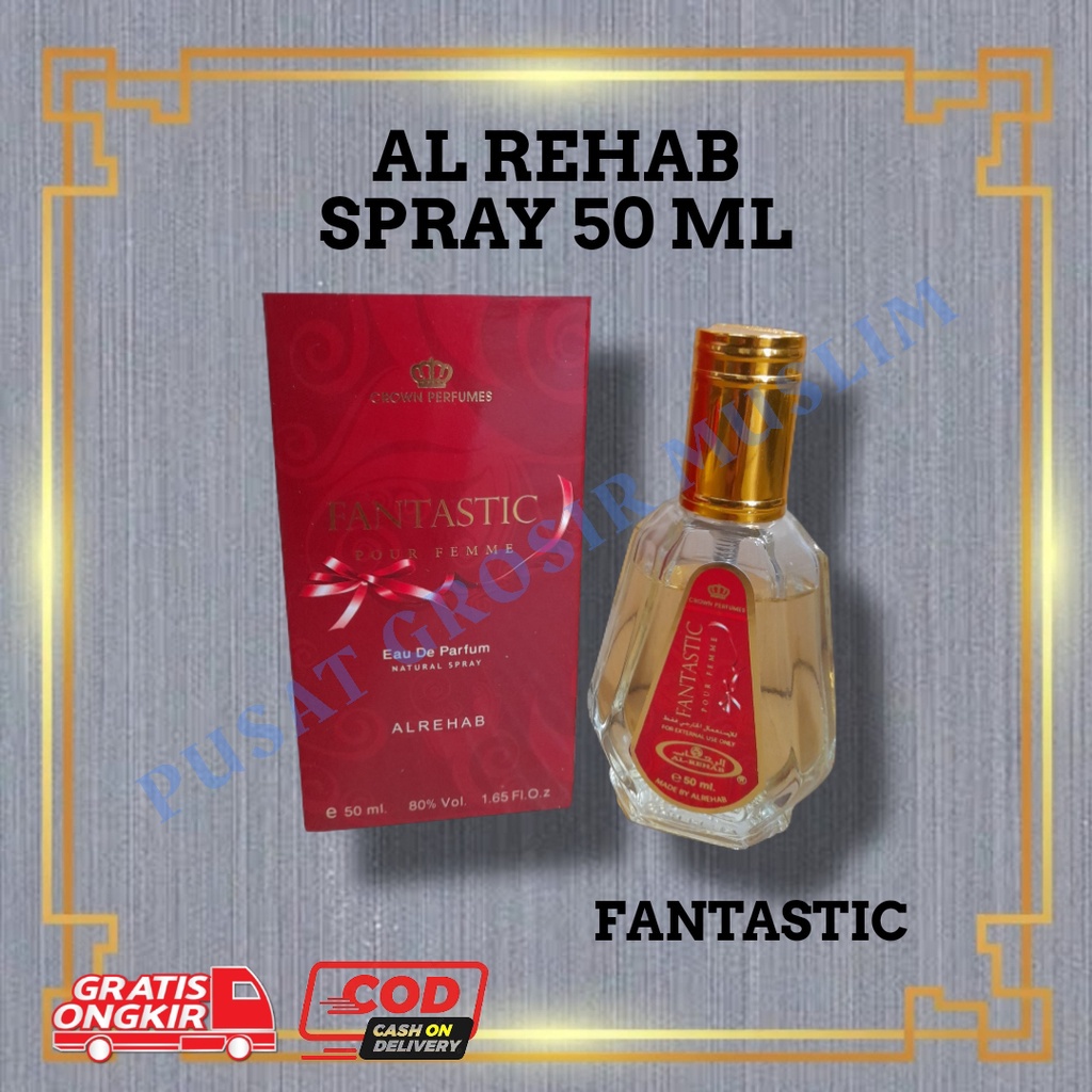 PROMO Al Rehab 50ml (Eu Deu Parfume ) Spray Original Jeddah 50 Ml Dalal Sabaya, DIJAMIN ORI I!!!