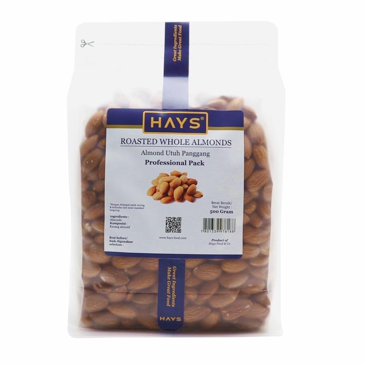 

Cuci Gudang Almond Utuh Panggang 500 Gram / Roasted Whole Almond 500 Gram - HAYS