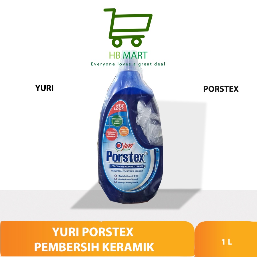 Yuri Porstex Porcelain & Ceramic Cleaner - 1000 ml / YURI PORSTEX 1 L PEMBERSIH PORSELEN DAN KERAMIK