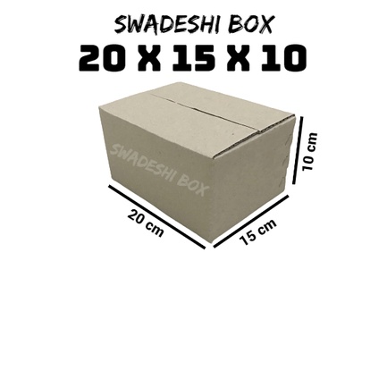 

kardus/karton/box uk. 20x15x10 cm untuk packing singlewall polos