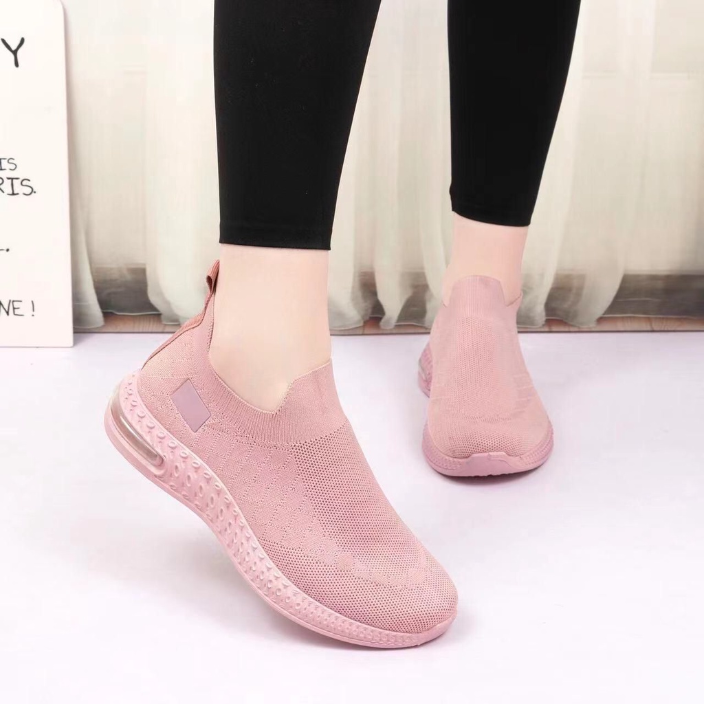 Sepatu  Sneakers Flyknit Wanita QP8885 Import Premium Quality