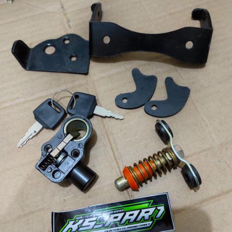 kunci set jok gl 100 tatakan kunci jok gl 100 set engsel jok gl 100 set per jok gl 100