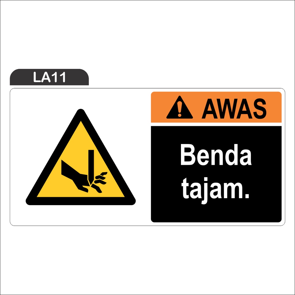 

RAMBU AWAS BENDA TAJAM (STICKER ONLY)