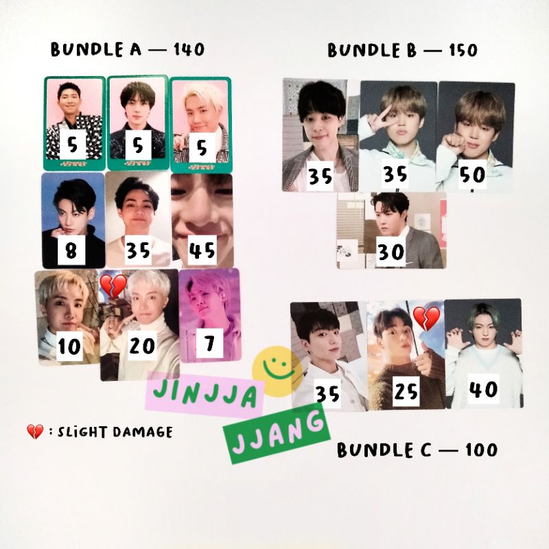 MPC MINI PHOTOCARD JIMIN UNYEL PEACE SOWOOZOO SPC PTD SEOUL MB5