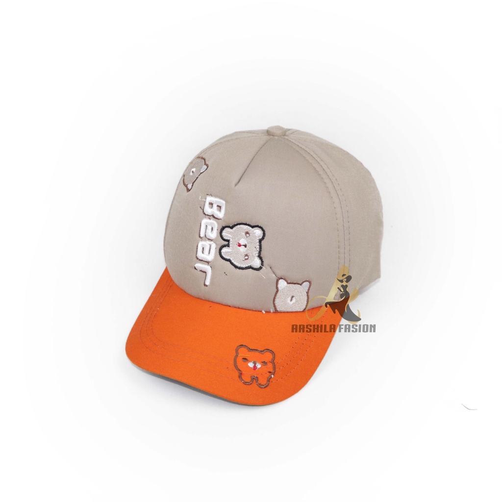 TOPI BASEBALL ANAK LAKI LAKI PEREMPUAN BORDIR BEAR BEAR005