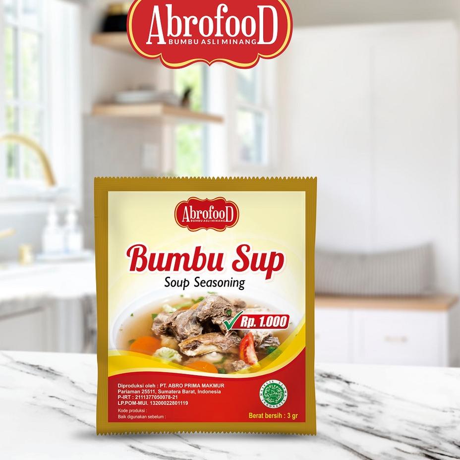 

Pasti Laku Bumbu Sup Abrofood 1000 - Renteng (12 Pcs)
