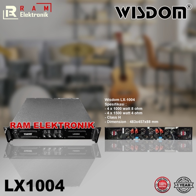 Power Amplifier WISDOM LX1004 / LX-1004 Class H 4 Channel Original