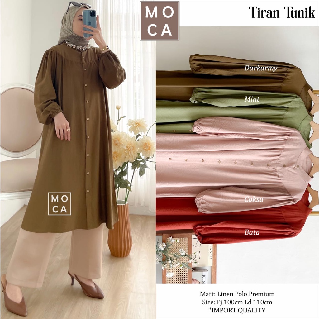 FIMY JUMBO TUNIK ORI MOCA PREMIUM KAOS WAFFLE LD 130