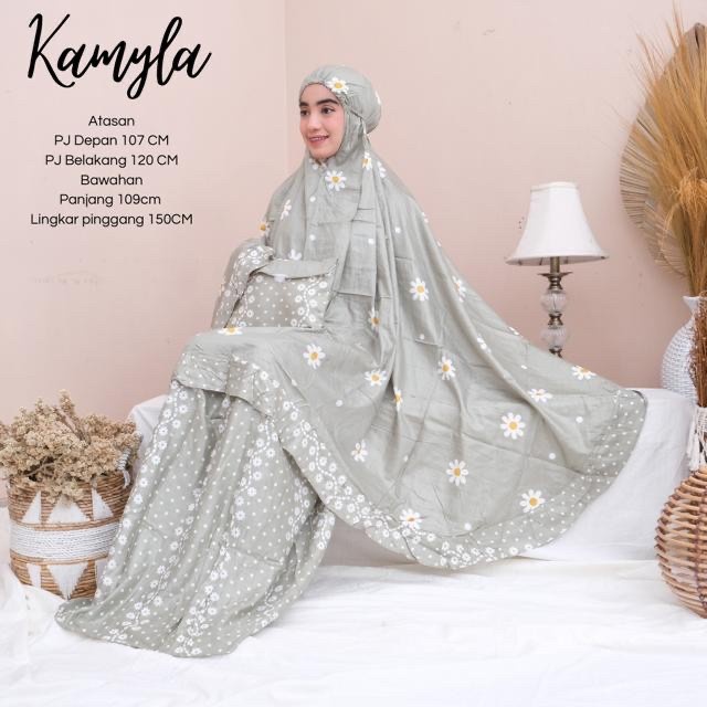 Mukena dewasa  mukena jumbo rayon dewasa bagus tebal dingin nyaman murah ecer - Sage yang viral baha