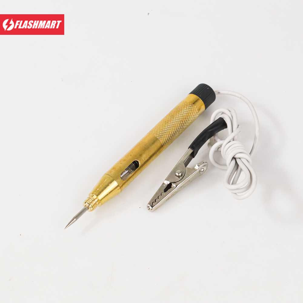 Flashmart Test Pen Deteksi Arus Listrik Aki Mobil Motor DC 6V-24V - ET610