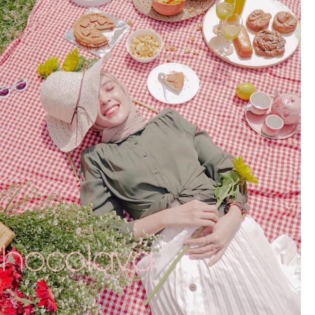 ✼ KAIN PIKNIK KOTAK KOTAK/ ALAS PIKNIK / KAIN FOTOGRAFI ֍