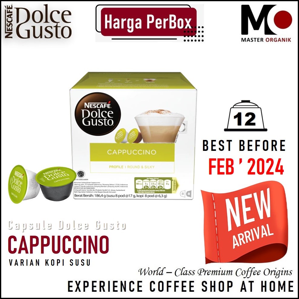 

CAPSULE NDG NESCAFE DOLCE GUSTO CAPPUCCINO PER BOX | COFFEE CAPSULE NDG ORIGINAL NESTLE