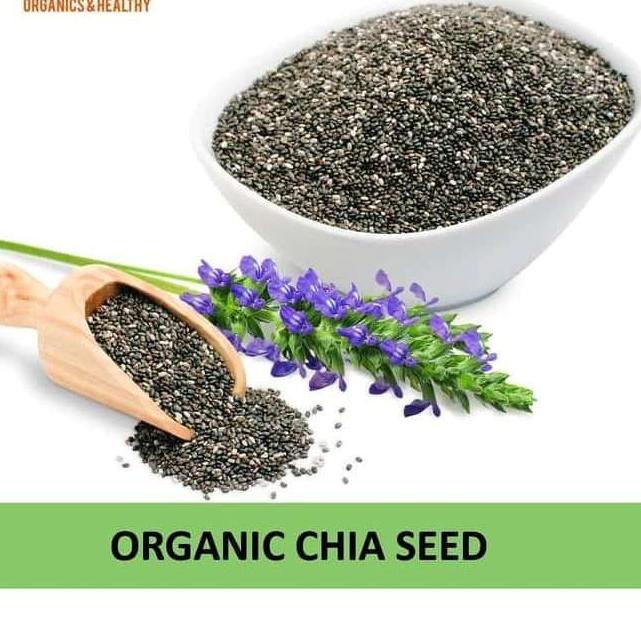 

☃ Organic Black Chia Seed 1000gr 1000 Gr Gram 1kg 1 Kg Mpasi Chia Seed ♢