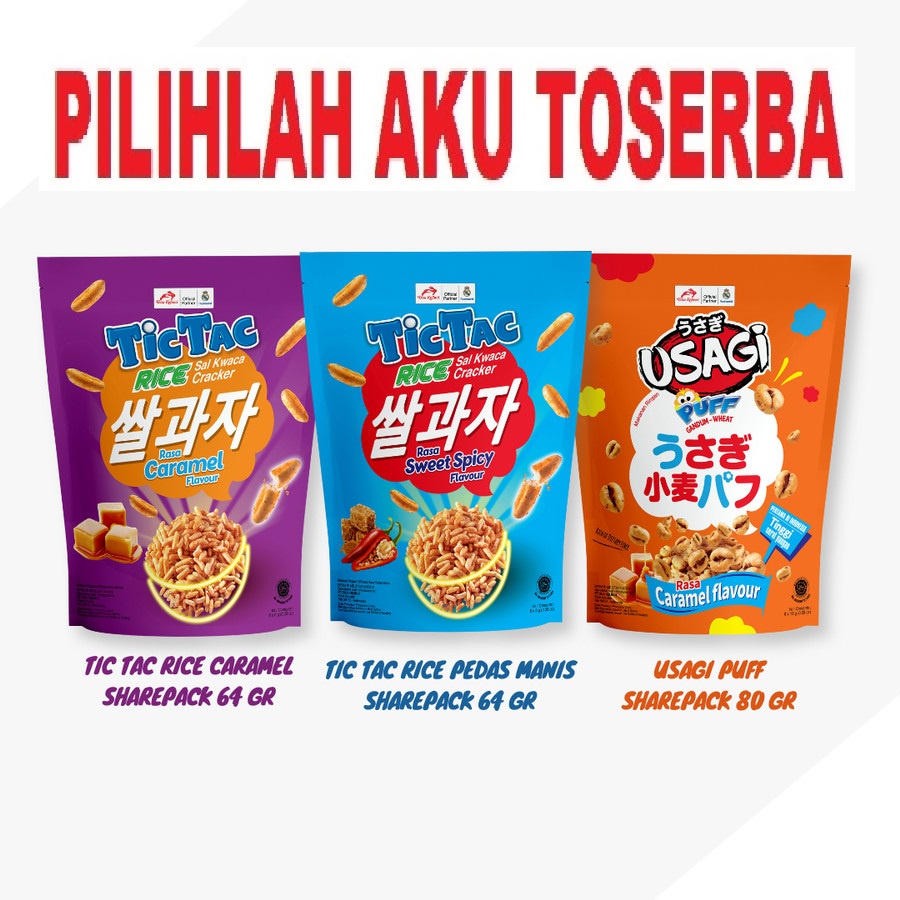 Tic Tac RICE Sharepack CARAMEL - isi 8 pcs ( HARGA SATUAN POUCH )