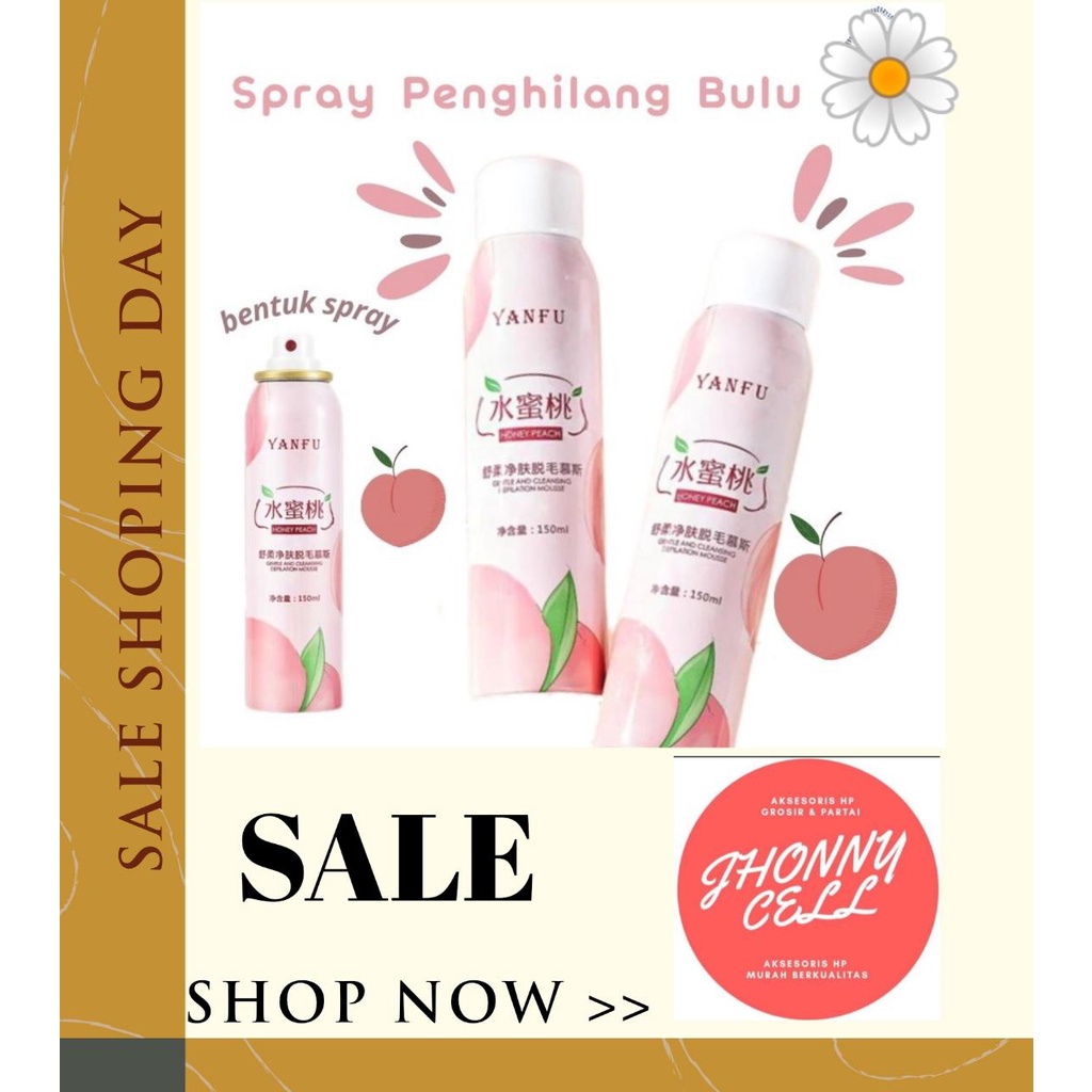 (JC) Hair Removal Spray 150ml Penghilang Bulu Kaki Tangan Ketiak