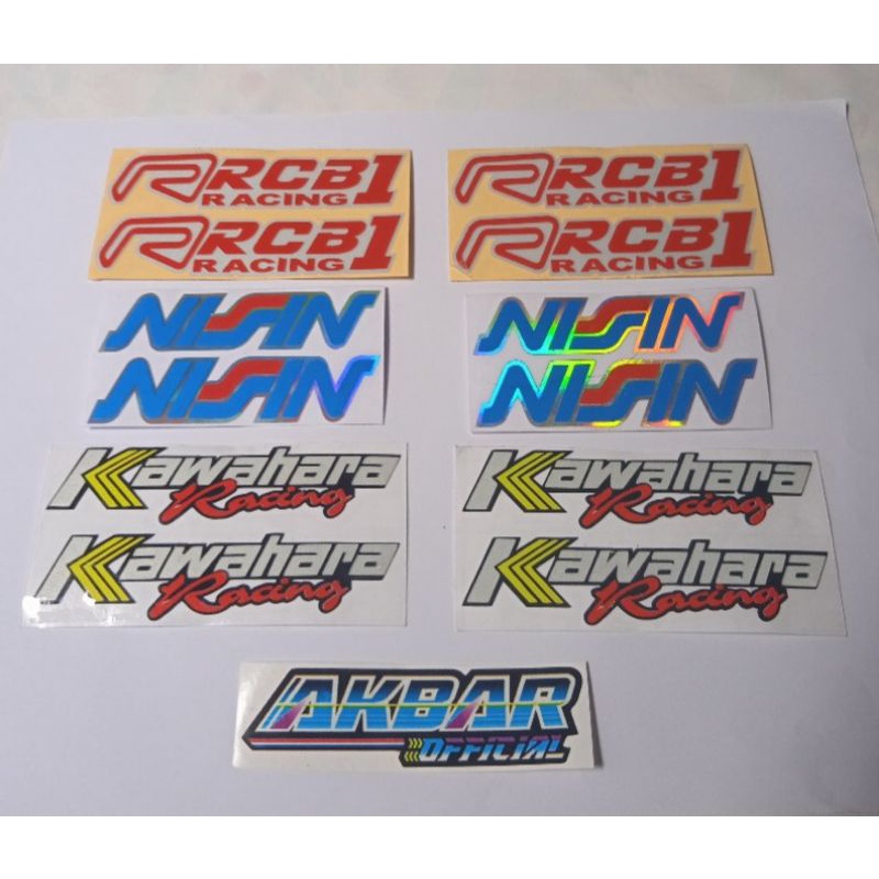 

STIKER CUTTING SPONSOR RACING NISIN KAWAHARA RCB