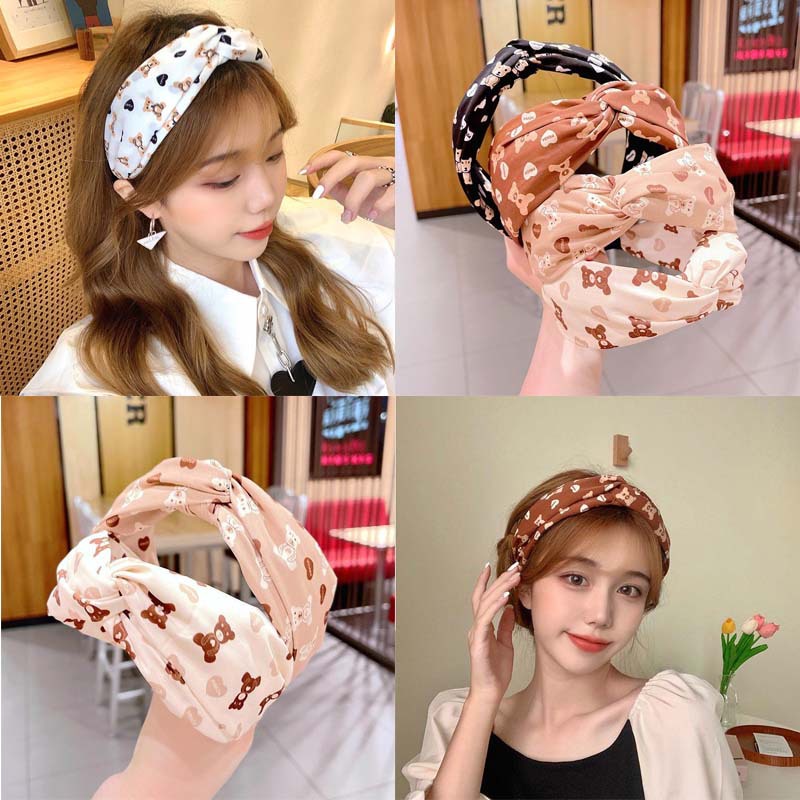 Bando Face Wash Knot Korea Bando Terbaru Warna Coklat Berbagai Macam Pilihan Jepitan Rambut Dewasa Bandana Hair Accessories Hairband  Wanita Premium