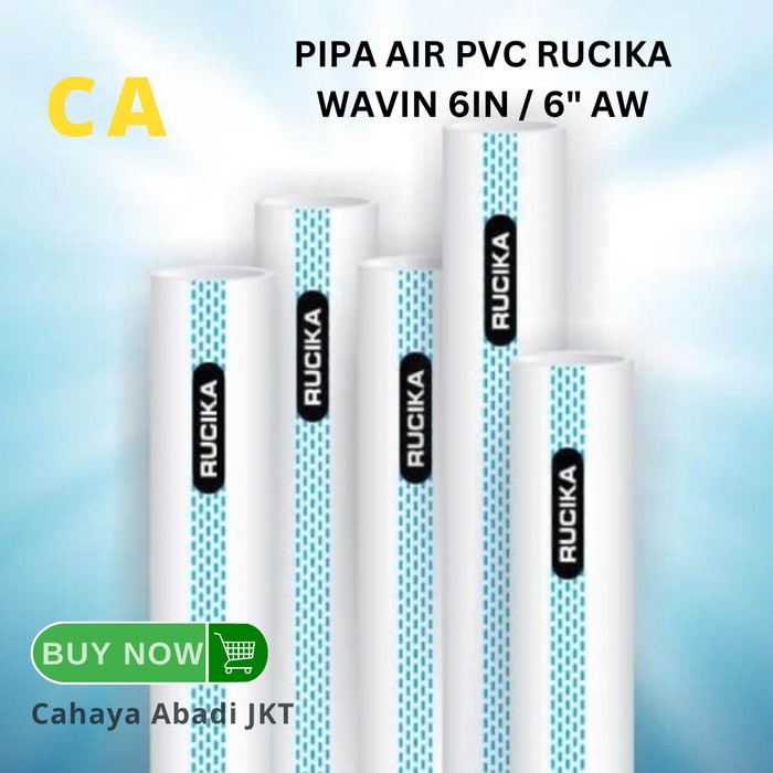 Terlaris Pipa Air Pvc Rucika Wavin 6In / 6" Aw