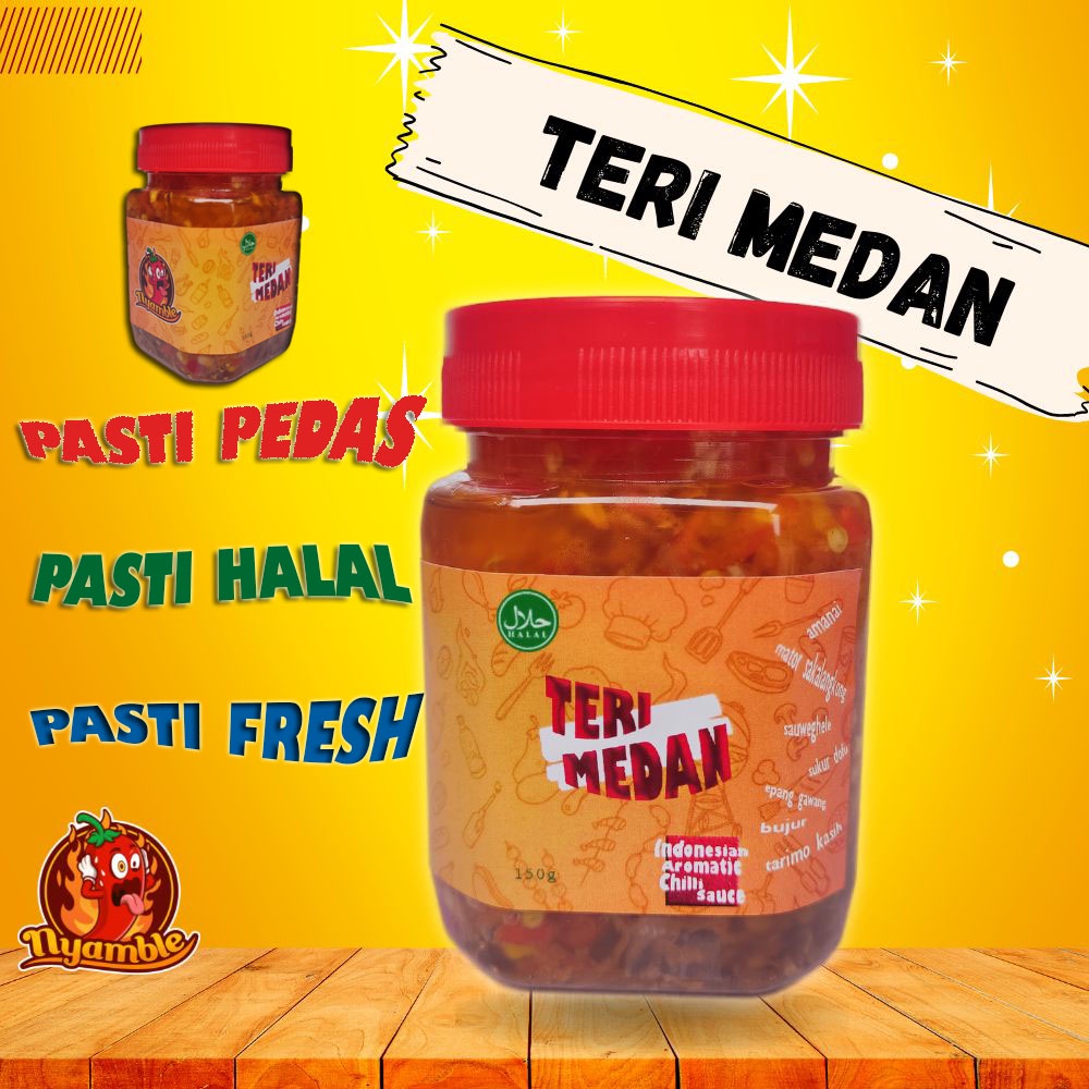 

Sambal Teri Medan by Nyamble - Aromatik Sambel Teri Medan Pedas Murah