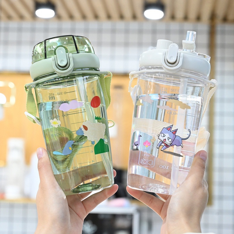 Botol Minum Tempat Minum Anak Ada Sedotan 7306 BPA FREE Kapasitas 650ml&quot;