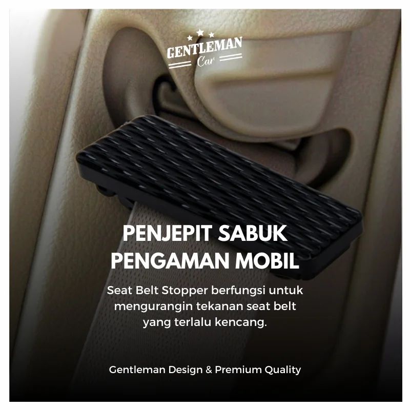 Seat Belt Stopper &amp; Holder &amp; Clip - Penjepit Sabuk Pengaman Mobil Premium