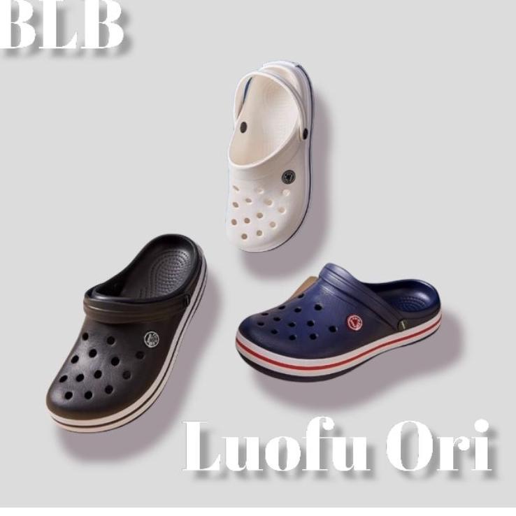 ☟ SANDAL SLIP ON BAIM POLOS LUOFU SANDAL SELOP UNISEK LUOFU TALI BELAKANG TRENDY SANDAL CEWEK COWOK 