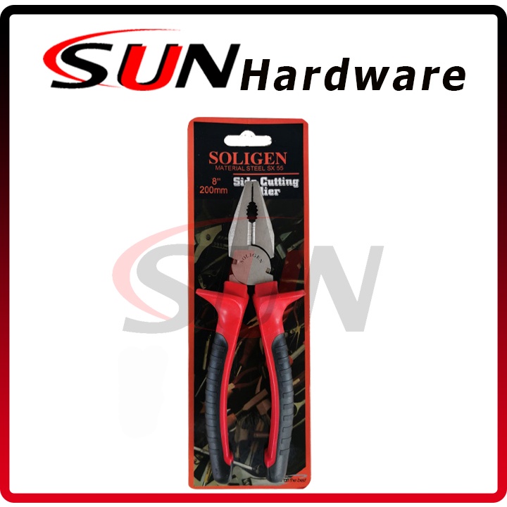 Tang Kombinasi 8 Inch Soligen Combination Pliers Jepit Potong Kabel Kawat Multifungsi