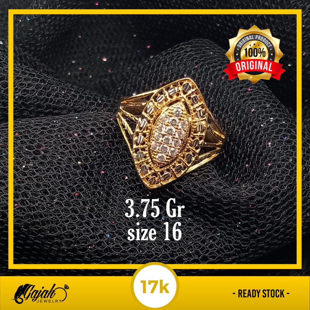 Cincin emas 17k - 3.75 Gr kadar 750 - 4285