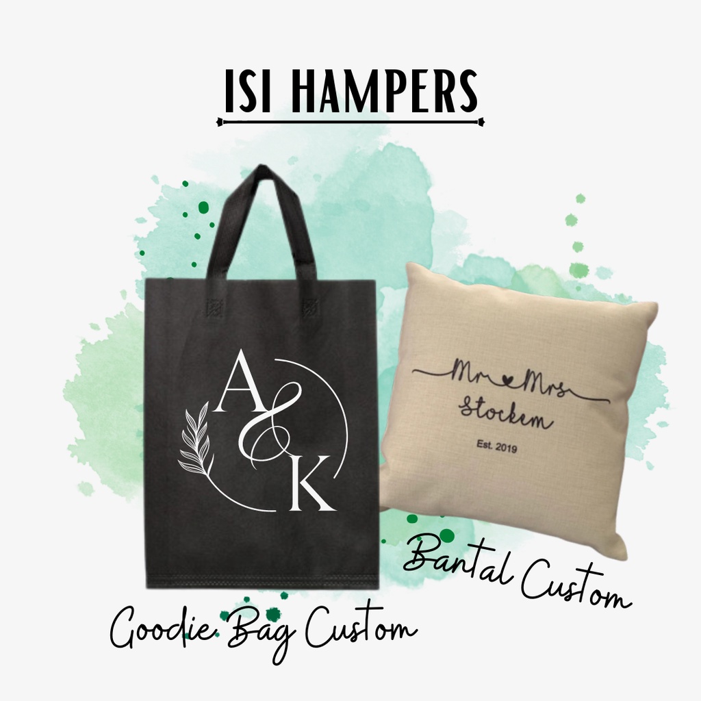 Souvenir Pernikahan Isi Bantal dan Goodie Bag Custom