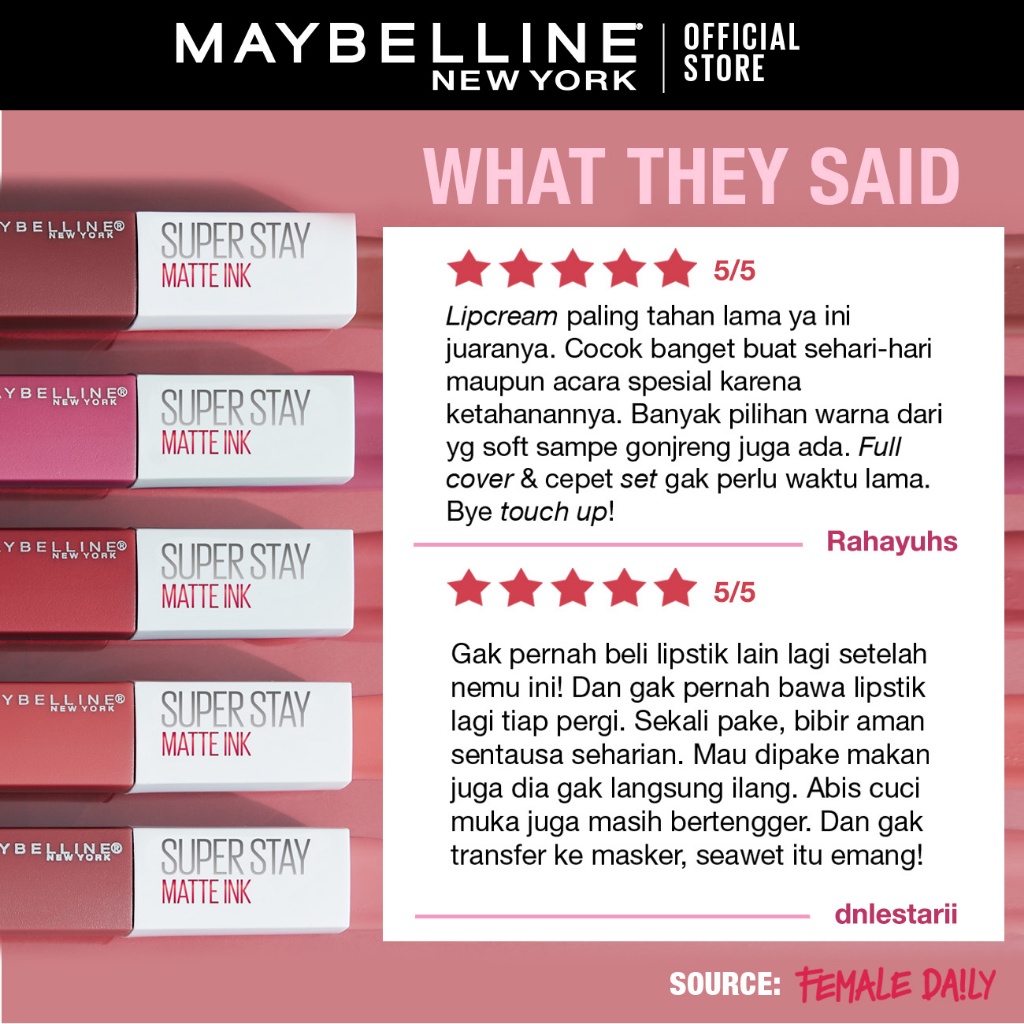 Maybelline Superstay Lip cream
