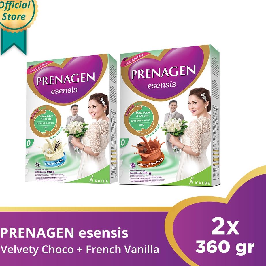 

Belanja hemat PRENAGEN Esensis Velvety Chocolate & French Vanilla 360gr