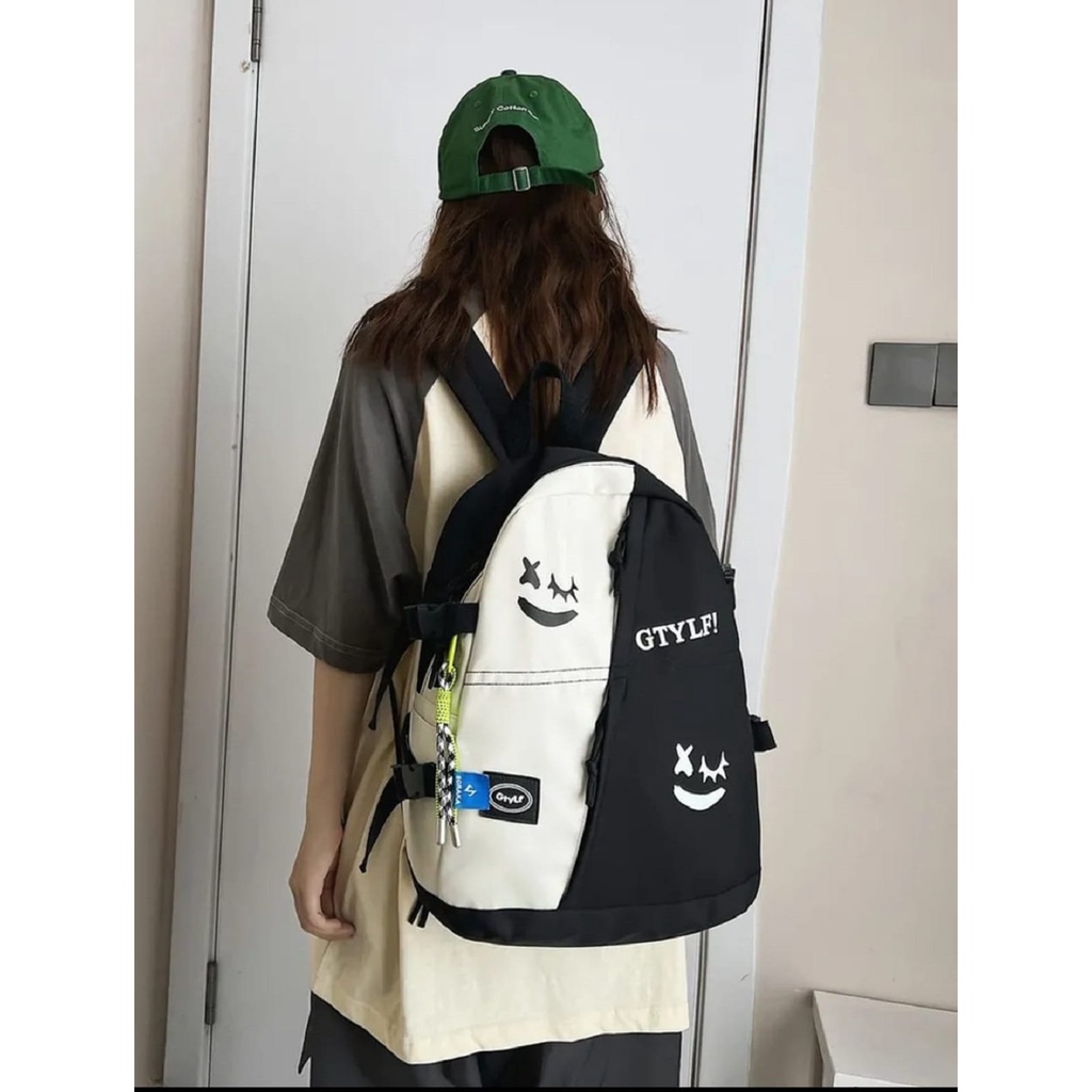 RANSEL YEONG - Tas Ransel Backpack Fashion Kanvas Mormon