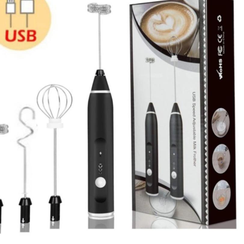 ♬ Mini mixer elektrik set kualitas premium pengocok telur kue adonan minuman kopi rechargeable usb ✾
