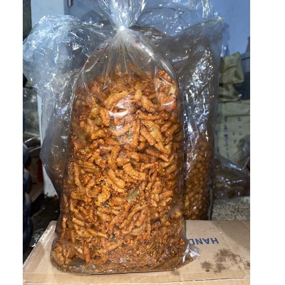 

● 1KG KERIPIK USUS AYAM PEDAS DAUN JERUK CRISPY RENYAH ➳