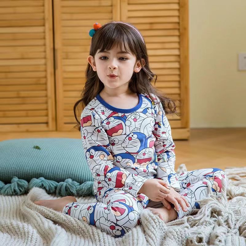 LNR Shop PA-012 - PA-022 Piyama Anak Perempuan Import Setelan Baju Tidur Lengan Panjang Motif Beragam Frozen Elsa Stella Lou Unicorn Kelinci Bahan Katun Lembut Nyaman Dipakai Piyama Set Piyama Anak Perempuan Pajamas