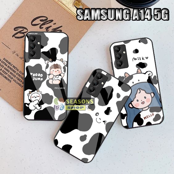 Softcase Samsung A14 5G Terbaru Softcase Kaca Samsung A14 5G - Softcase Glass Glitter Samsung A14 5G