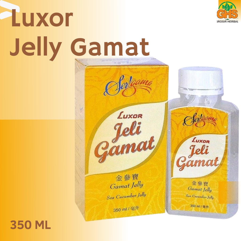 

Luxor Jeli Gamat Sea Cucumber Jelly | Jely Gamat Emas Lu Xor Gamat 350 ml