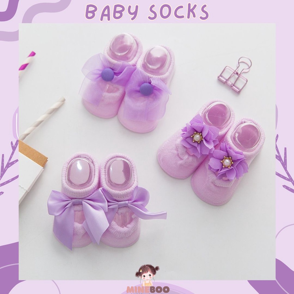 mineboo - A14 LALA PRINCESS Kaos kaki bayi perempuan kualitas premium motif 3 jenis(0-1th)