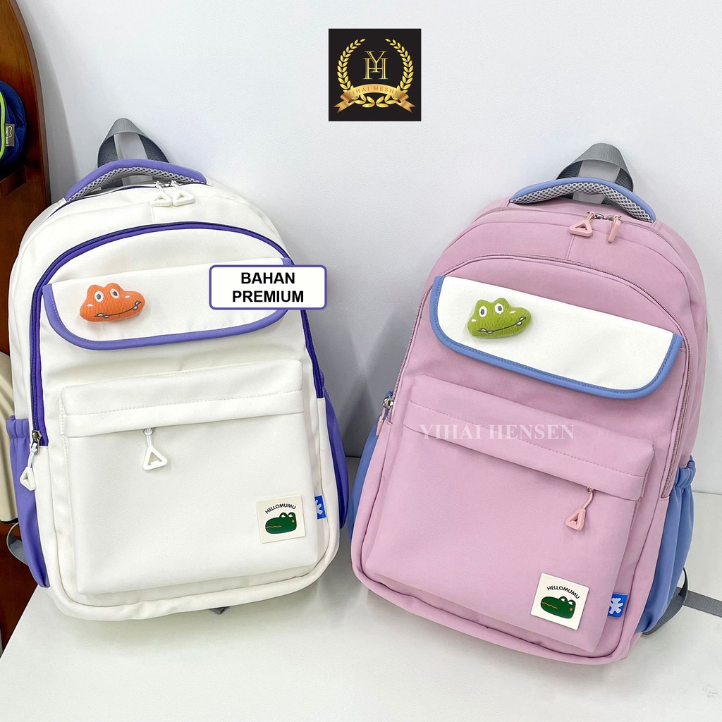 [Y&amp;H] Tas Ransel Sekolah Anak Tas Laptop Backpack Style Korea Tas Punggung Sekolah Lucu Anak SD SMP SMA- YH284