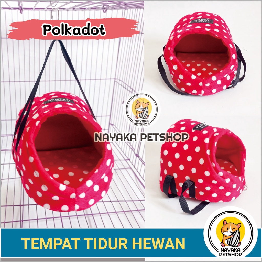 Kasur Hamster Hanging Pouch Sugar Glider Hiding Sleeping Pouch Ranjang Landak Mini Tempat Tidur Bed Tupai Hewan