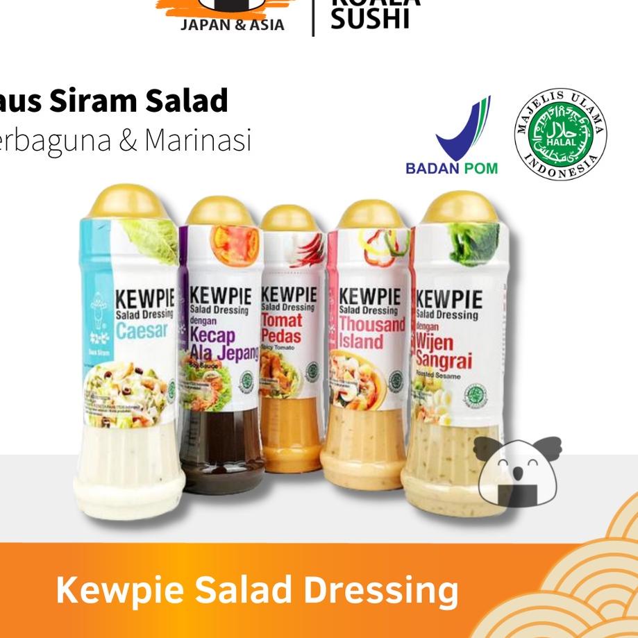 

Suplier1stH2t7S KEWPIE Salad Dressing 200 ml Caesar, Tomat Pedas, Thousand Island, Kecap Jepang, Wijen Sangrai