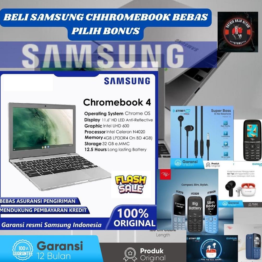 Samsung Chromebook 4 4/32GB 11.6in Garansi samsung Resmi SEIN